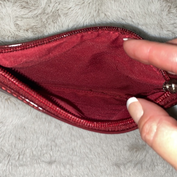 Express Maroon Sparkle Wristlet & Pink Card Holder - Picture 5 of 14